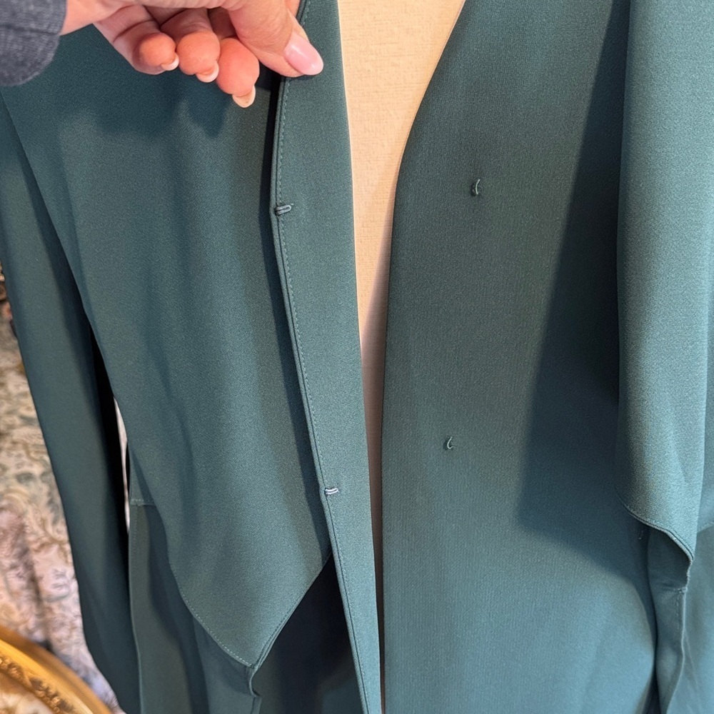 NWT Lafayette 148 New York Deep Ivy Wrap Blazer Quality Designer Retail $1398! - Picture 7 of 16
